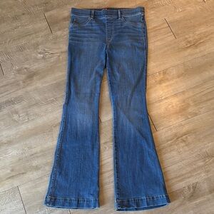 SPANX Blue Flare Women's Jeans Size Large Waist 33